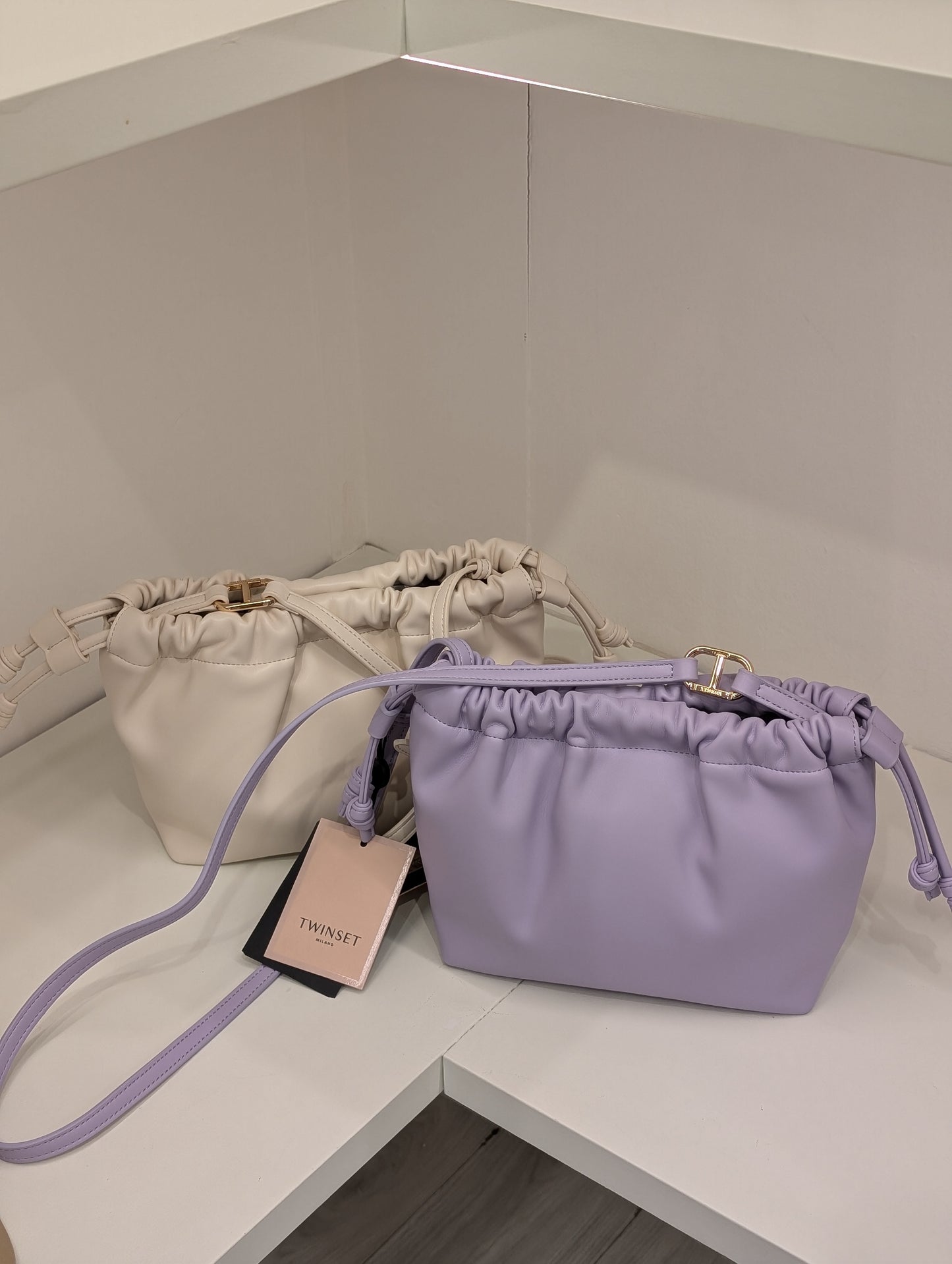Borsa Hobo Piccola con Chiusura a Coulisse - Veronica Borse e Accessori