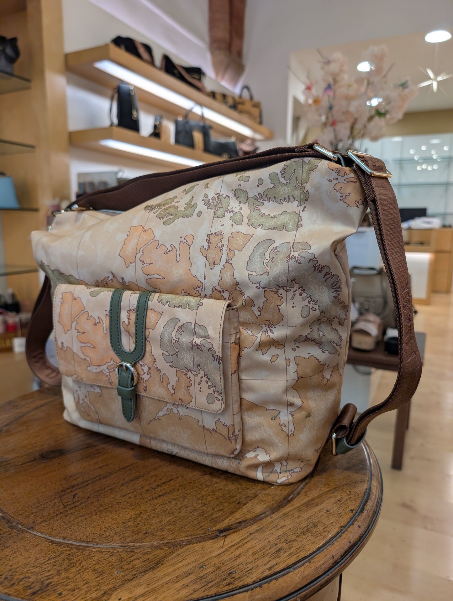 Sottospalla Alviero Martini 1A Classe LD35 S578 0609 – doppia portabilità Geo Verde Muschio - Veronica Borse e Accessori