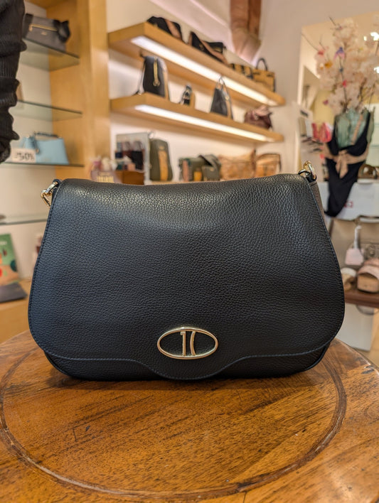 Tracolla Alviero Martini 1A Classe LD54 M630 0001 “Inspiring Bag” – Nero, Patta Grande - Veronica Borse e Accessori