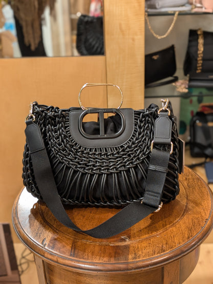 Borsa tote intrecciata