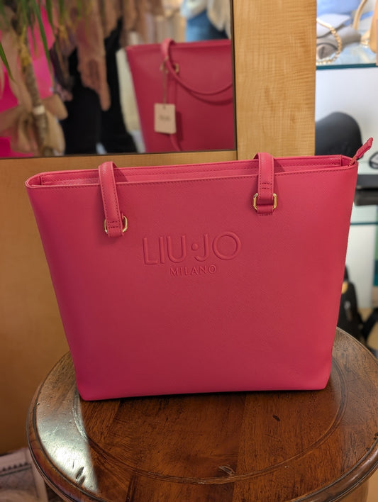 Borsa shopping bag Liu Jo AA5321E0087 – Capiente e chic con logo a rilievo - Veronica Borse e Accessori