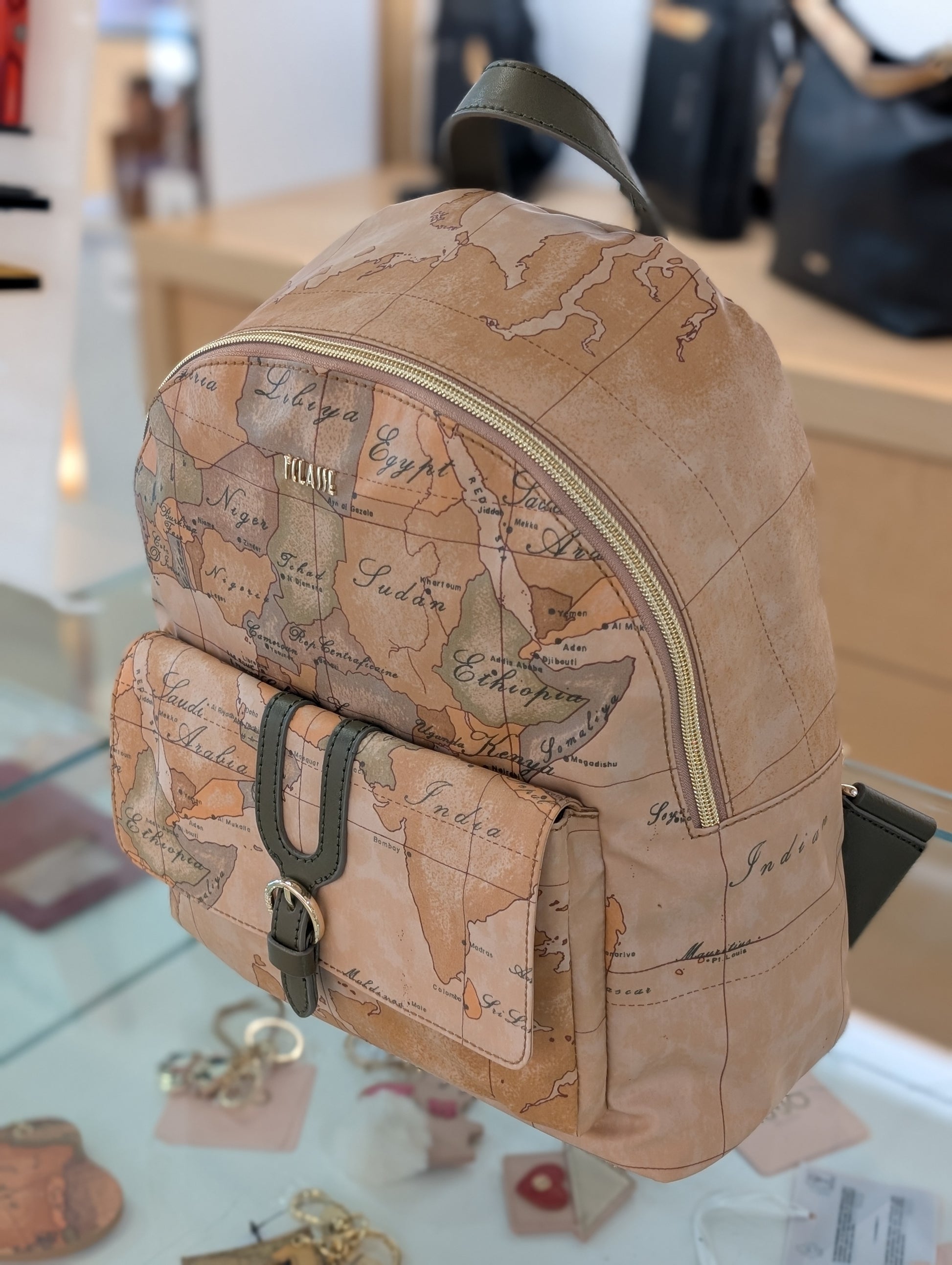 Zaino Alviero Martini 1A Classe LD39 S578 0609 in Geo Verde Muschio - Veronica Borse e Accessori