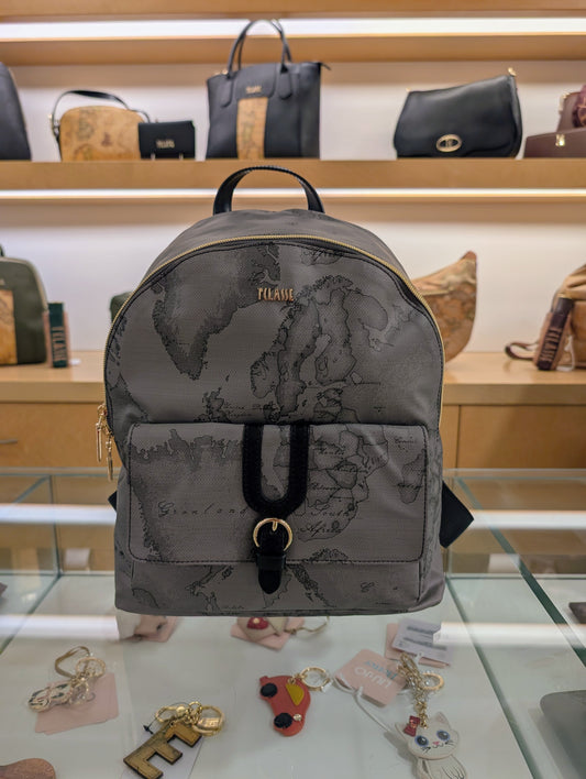 Zaino Alviero Martini 1A Classe LD39 9449 0030 in Tessuto Geo Soft Grigio Scuro - Veronica Borse e Accessori