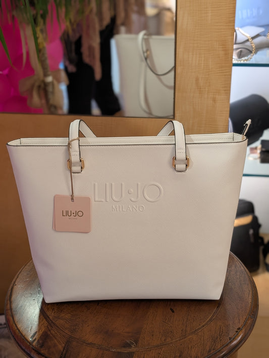 Borsa shopping bag Liu Jo AA5321E0087 – Capiente e chic con logo a rilievo - Veronica Borse e Accessori