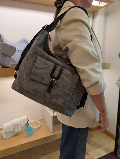 Sottospalla Alviero Martini 1A Classe LD35 9449 0030 Highland Soft – Dual Wear Grigio Scuro - Veronica Borse e Accessori