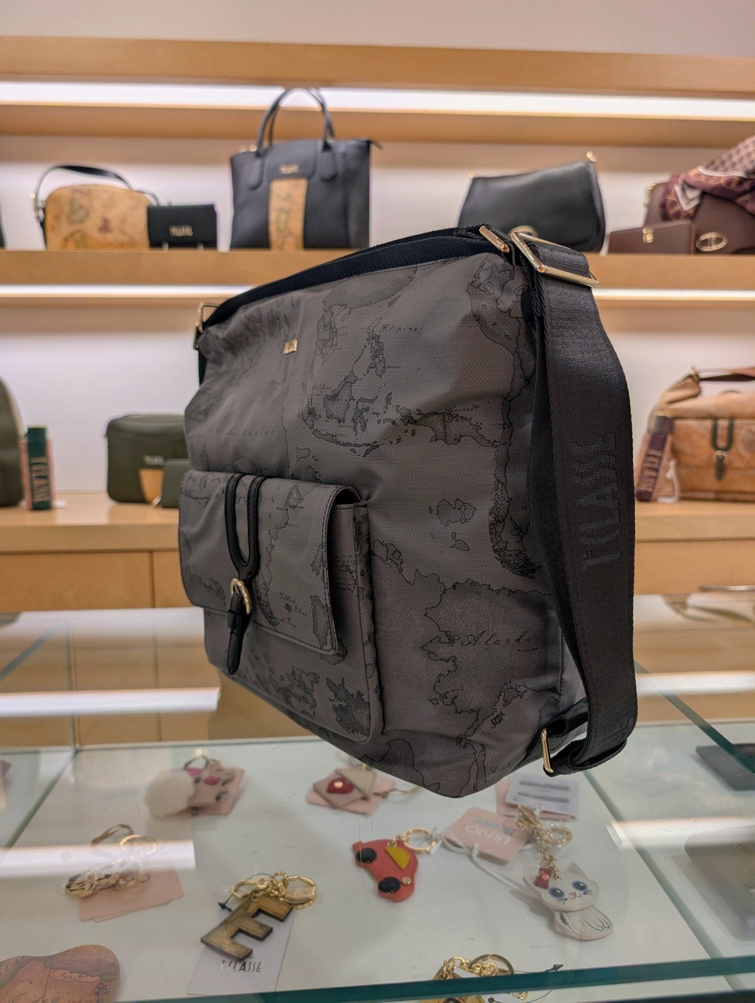 Sottospalla Alviero Martini 1A Classe LD35 9449 0030 Highland Soft – Dual Wear Grigio Scuro - Veronica Borse e Accessori