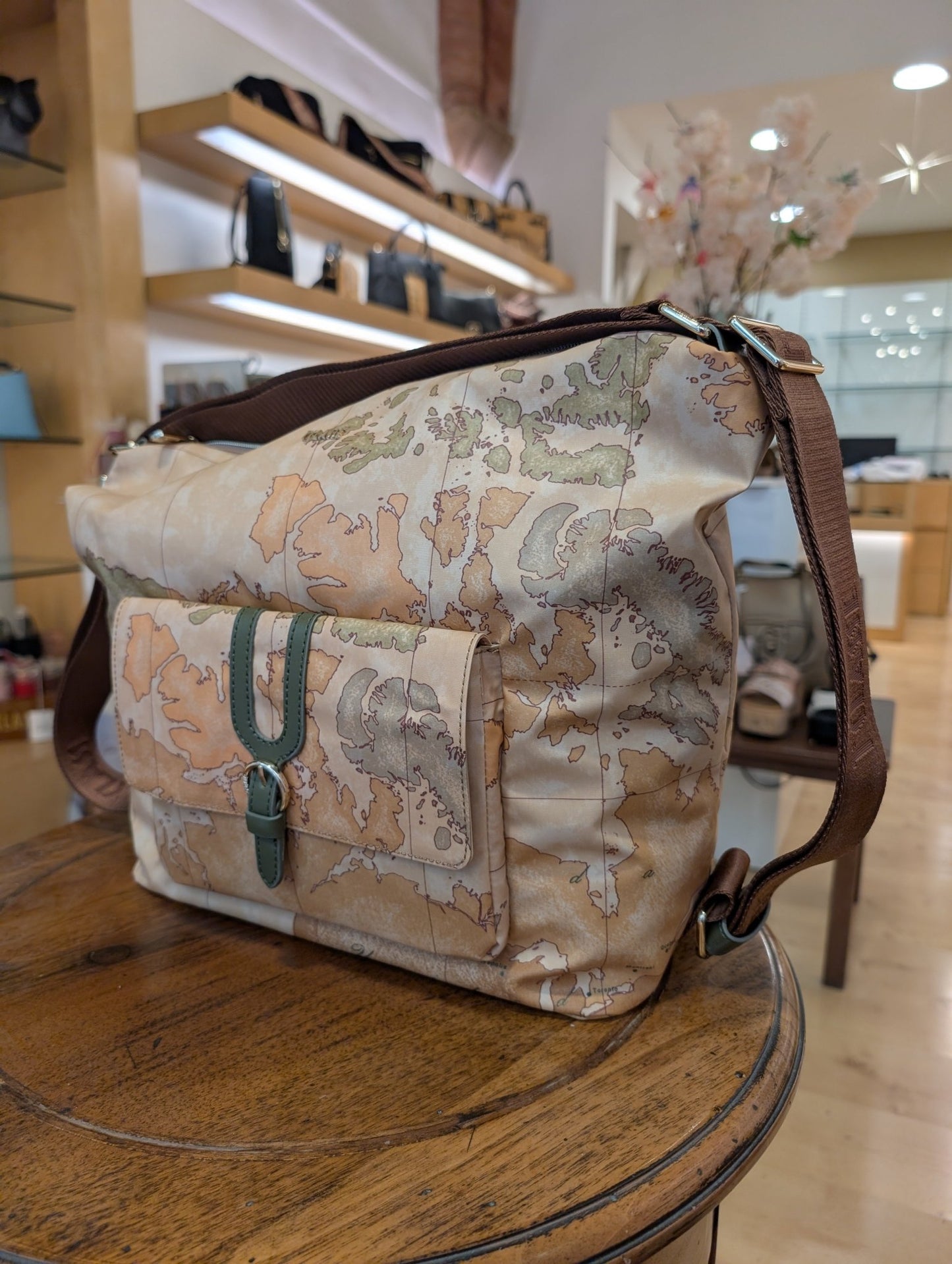 Sottospalla Alviero Martini 1A Classe LD35 S578 0609 – doppia portabilità Geo Verde Muschio - Veronica Borse e Accessori