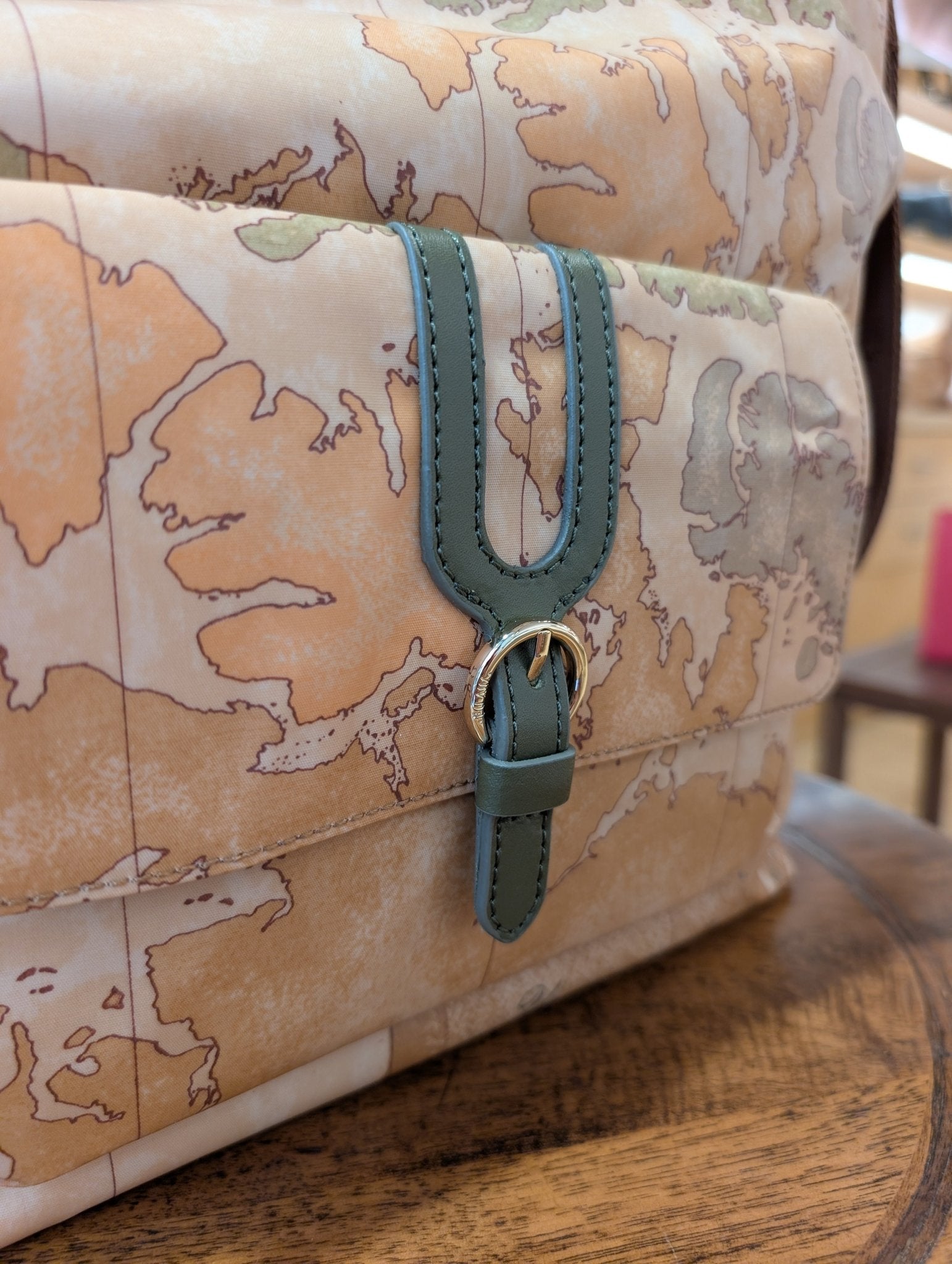 Sottospalla Alviero Martini 1A Classe LD35 S578 0609 – doppia portabilità Geo Verde Muschio - Veronica Borse e Accessori