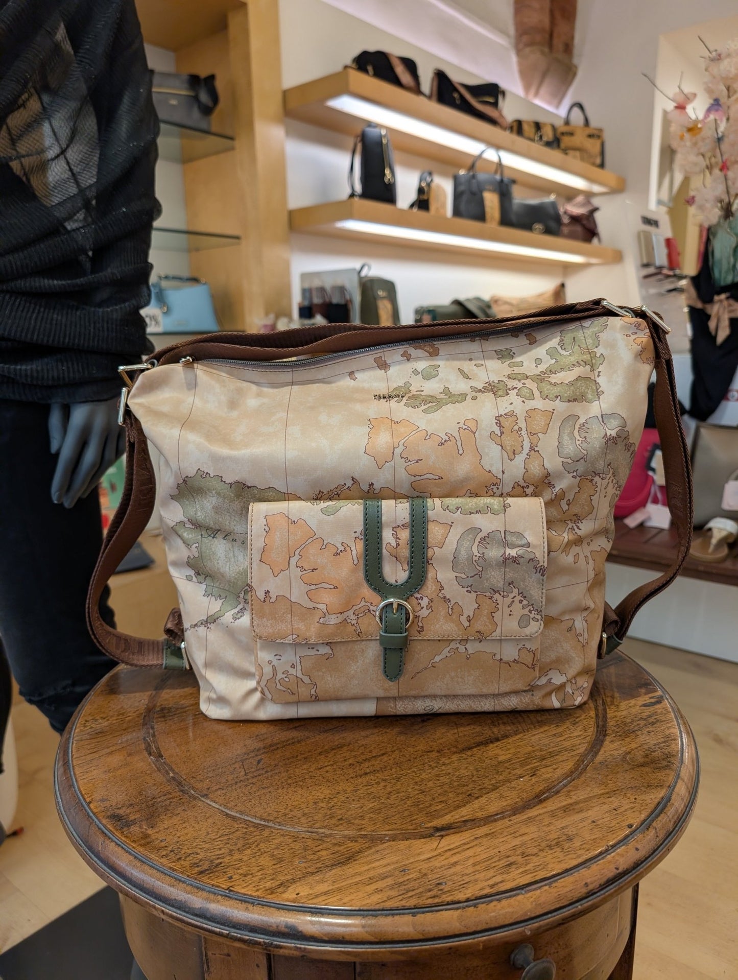 Sottospalla Alviero Martini 1A Classe LD35 S578 0609 – doppia portabilità Geo Verde Muschio - Veronica Borse e Accessori